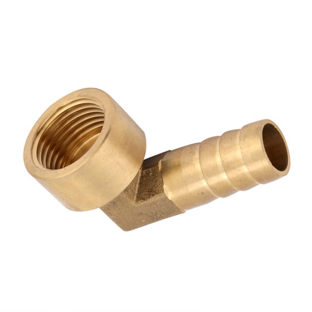 Brass Pipe Fitting, Fitting Elbow, Fitting Elbow, G1/2 Female Thread Brass  Elbow Hose Barb Coupling Connector Joint Adapter, Barbed Hose Fittings 