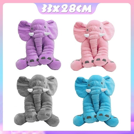 - Soft Plush Stuffed Elephant Sleep Pillow Long Nose Baby Kids Lumbar Cushion Birthday Toy Gift for Toddler Infant Kids Gift