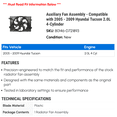 thumbnail image 2 of Auxiliary Fan Assembly - Compatible with 2005 - 2009 Hyundai Tucson 2.0L 4-Cylinder 2006 2007 2008, 2 of 2