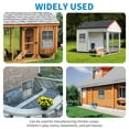 thumbnail image 7 of 2pcs Shed Windows 12" W x 18" H Flush Mount Window,Small Window with Tempered Glass and Fiberglass Screen,Household Windows for Playhouses,Barns,Chicken Coop, 7 of 7