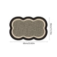 thumbnail image 3 of Linen Style Entrance Floor Mat,Absorbent Non Slip Door Rug With Washable Surface For Bathroom Bedroom And Kitchen Placement,Durable Comfortable Texture Decorative Indoor Household Floor Carpet, 3 of 6