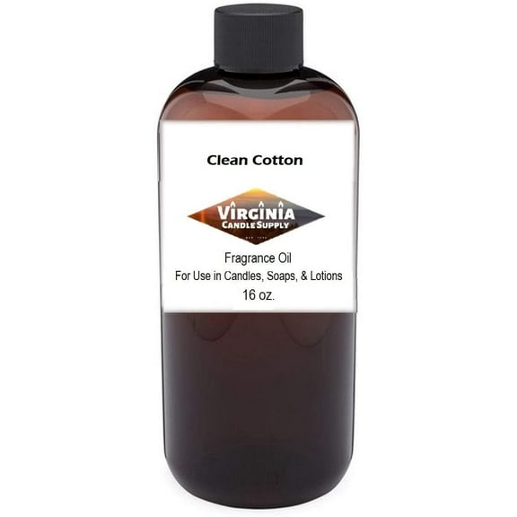 Clean Cotton 16 oz Bottle for Candle Making, Soap Making, Tart Making, Room Sprays, Lotions, Car Fresheners, Slime, Bath Bombs, Warmers