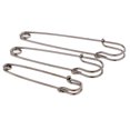 thumbnail image 2 of 3pcs pernos de seguridad resistentes del acero inoxidable para las faldas de las mantas gris negro 3pcs Sunnimix Pasadores de seguridad, 2 of 6