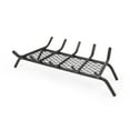thumbnail image 2 of Noble House Conti Indoor Metal 27in. Fireplace Log Holder, Matte Black, 2 of 8