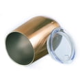 thumbnail image 3 of Drinco 12 oz Wine Tumbler Stainless Steel with Lid Coffee Cup Vacuum Insulated Mug -Sunset Copper, 3 of 5