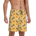 thumbnail image 2 of Naloa Bee Wasp Men's Short Pajama Pants, Pj Shorts, Lounge Comfort Shorts-X-Large, 2 of 6