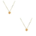 thumbnail image 4 of Wweixi Collier Pendentif Collier Ras du Cou Strass Fiançailles Anniversaire Bijoux Accessoires Cadeau Personnalisé Type 1 Or 2Set, 4 of 6