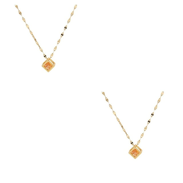 serony Collier Pendentif Collier Ras du Cou Bijoux Accessoires Personnalisés Type 1 Or 2Set