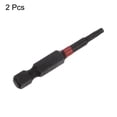 thumbnail image 3 of Unique Bargains T10 Magnetic Security Impact Torx Screwdriver Bit 1/4' Hex Shank 2' Length, 2 Pack, 3 of 5