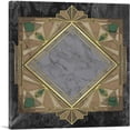 thumbnail image 1 of ARTCANVAS Art Deco Yellow Green Design on Black Canvas Art Print - Size: 18" x 18" (1.50" Deep), 1 of 9