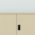 thumbnail image 3 of 10 tiradores de puerta empotrados de plástico para cajón de armario, modernos, negros, únicos, para puertas de armario, 3 of 7