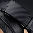 thumbnail image 4 of Mens Genuine Leather Ratchet Belts Adjustable Automatic Buckle Size 32 36 38 40, 4 of 6