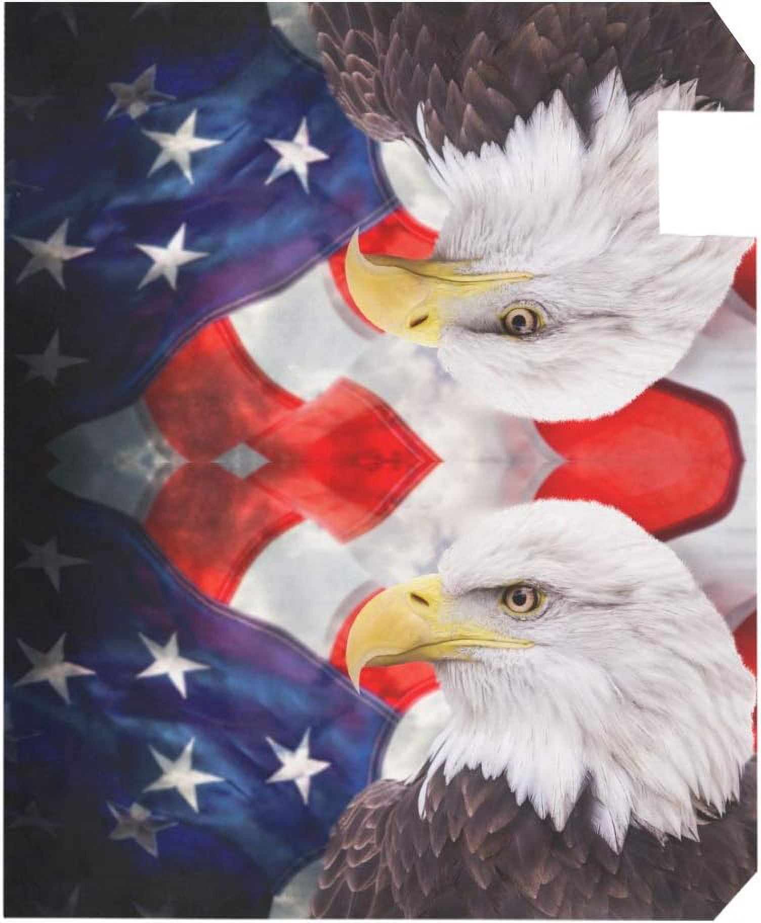 Independence Day Eagle Magnetic Mailbox Cover 4th of July MailWraps Garden Yard Home Decor for Outside Oversized-25.5" x20.8"