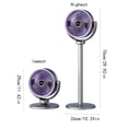 thumbnail image 4 of Rechargeable Plastic Table and Floor Fan - Adjustable Height, 5-Speed, Battery-Powered, USB-C Charging - Portable Quiet Fan for Bedroom, Desk, Balcony, Living Room Gray, 4 of 6