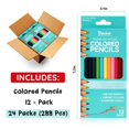 thumbnail image 2 of Lápices de colores Darice Bulk, 288 unidades, 12 colores, preafilados, 2 of 7