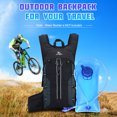thumbnail image 4 of Hydration Backpack Waterproof Pack Lightweight Reflective Trim Folding Backpack for 2L Water Bladder Running Cycling Climbing Camping Outdoor Pack, 4 of 8