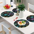 thumbnail image 5 of Dog Paws Or Claws Black Round Placemats Plate Mats 15 Inch Non-Slip Heat Resistant Washable PVC Set Indoor for Kitchen Dining Table 1PC, 5 of 6