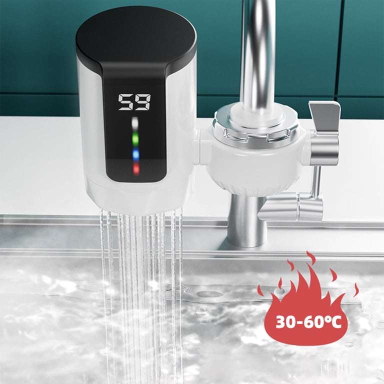 Tankloze Elektrische Boiler 3,5 KW – Instant Doorstroomverwarmer – LED Display – IPX4 Waterdicht – 110V – Voor Snelle Warme Douches – Incl. Mondstuk & Slang