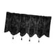 thumbnail image 4 of Cortina de cenador Tratamiento de la ventana de ventana aislada Ventana corta Bolsillo para la barra del dormitorio Sala de estar Baño de estar Negro S, 4 of 8