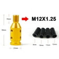 thumbnail image 3 of jiaping 2xAluminum Knob Adapter for /Mini Non Threaded Shifters Golden , Golden, 4 Pcs, 3 of 7
