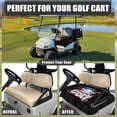 thumbnail image 4 of Whosucclay American Flag Golf Themed Graphic Print Towel Cover, Breathable Anti-Slip Elastic Protector for Club Car EZGO Yamaha, 52.36"x 32.28", 4 of 7