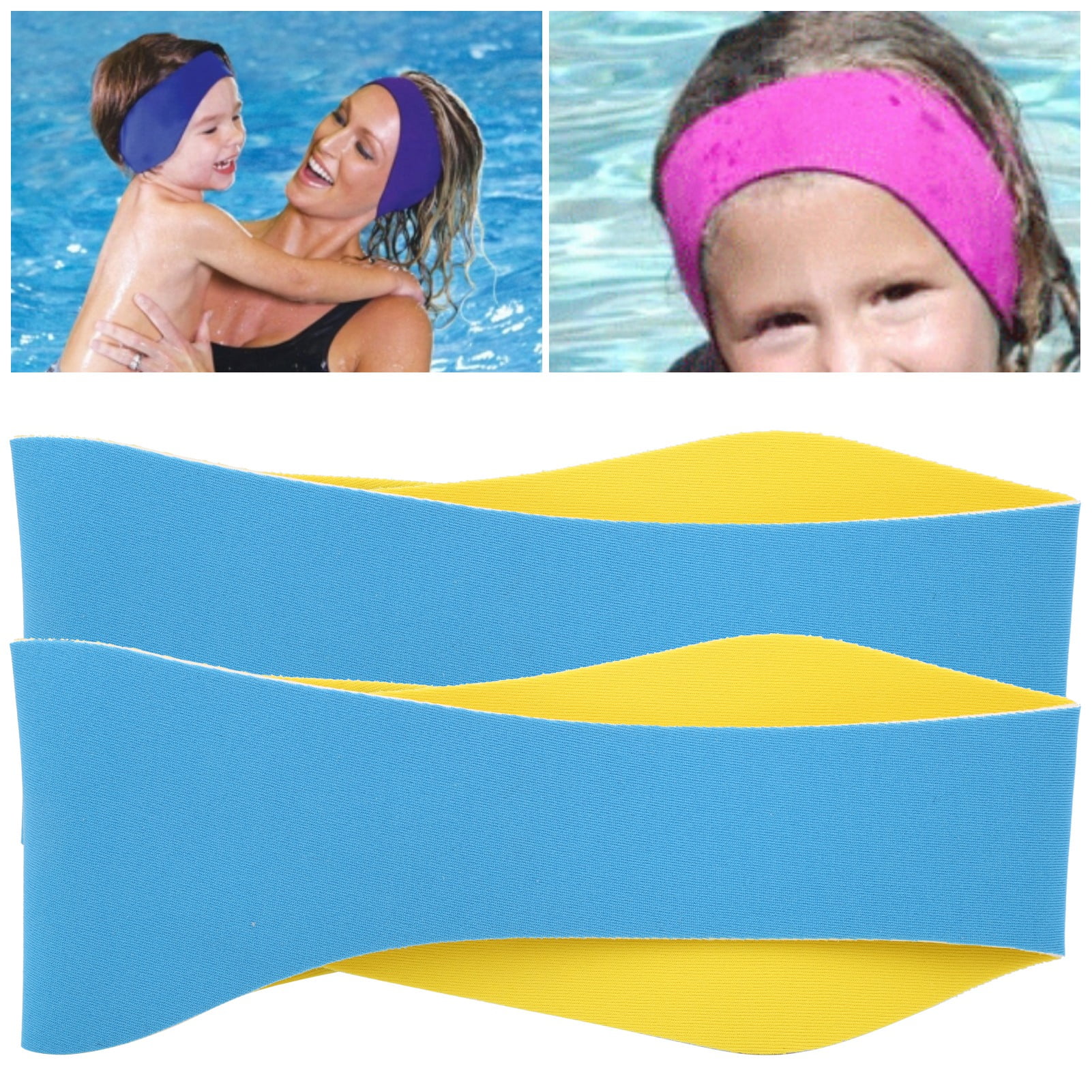 Mgaxyff Headband for Diving Swimming Sports,2pcs Waterproof Ear