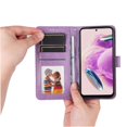 thumbnail image 2 of Funda tipo cartera GANGXUN para Xiaomi Redmi Note 12s 4G , diseño girasol, cuero PU, soporte, cierre magnético, tarjetero, 2 of 5