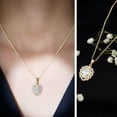 thumbnail image 3 of Rosec Jewels Lab Grown Diamond Cocktail Pendant with Chain (EF-VS Quality) - Ready to Gift, 14K Yellow Gold, 3 of 8