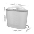 thumbnail image 5 of SUTENGDA Microwave Food Bag Reusable Steam Bag Microwave Food Fruit Container Bag 1000ml, 5 of 5