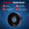 thumbnail image 3 of MOCA AUTOPARTS Belt Idler Pulley Fit for 2013-2021 Ford Mustang 5.0L & 2011-2018 Ford F-250 F-350 Super Duty 6.2L, 3 of 9