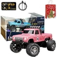 thumbnail image 1 of Mini Camion Tout-Terrain avec Lumières, 1:64 Mini Camion Monstre Rc, Télécommande 2.4ghz, 3 Vitesses Réglables, Camions Rc en Alliage Rechargeables USB, Idées Cadeaux de Noël Anniversaire Cool (Rose-A), 1 of 7