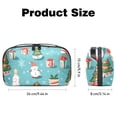 thumbnail image 5 of Christmas Hard Drive Bags Travel Case Charging Cord Organizer - Oxford Cloth Waterproof Electronics Digital Accessories Pouch with Organizer Charger Station - 5.9x9.44x3.14 in, 5 of 6