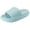Blue, variant on Unisex Pillow Cloud Slippers for Women and Men, Thick Sole Ultra Cushioned Arch Support Slides, Non-Slip Quick Drying Open Toe Shower Sandals, Foot Pressure Relief House Shoes for Daily Use