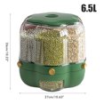 thumbnail image 2 of Contenedor de almacenamiento de granos ANGGREK Giratorio 6.5L 6 Rejillas, 2 of 8