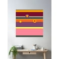 thumbnail image 2 of Colorful And Minimalist Horizontal Lines Poster Wall Art, Modern Wall Decor For Living Room Bedroom, 8x12 UNFRAMED, 2 of 3