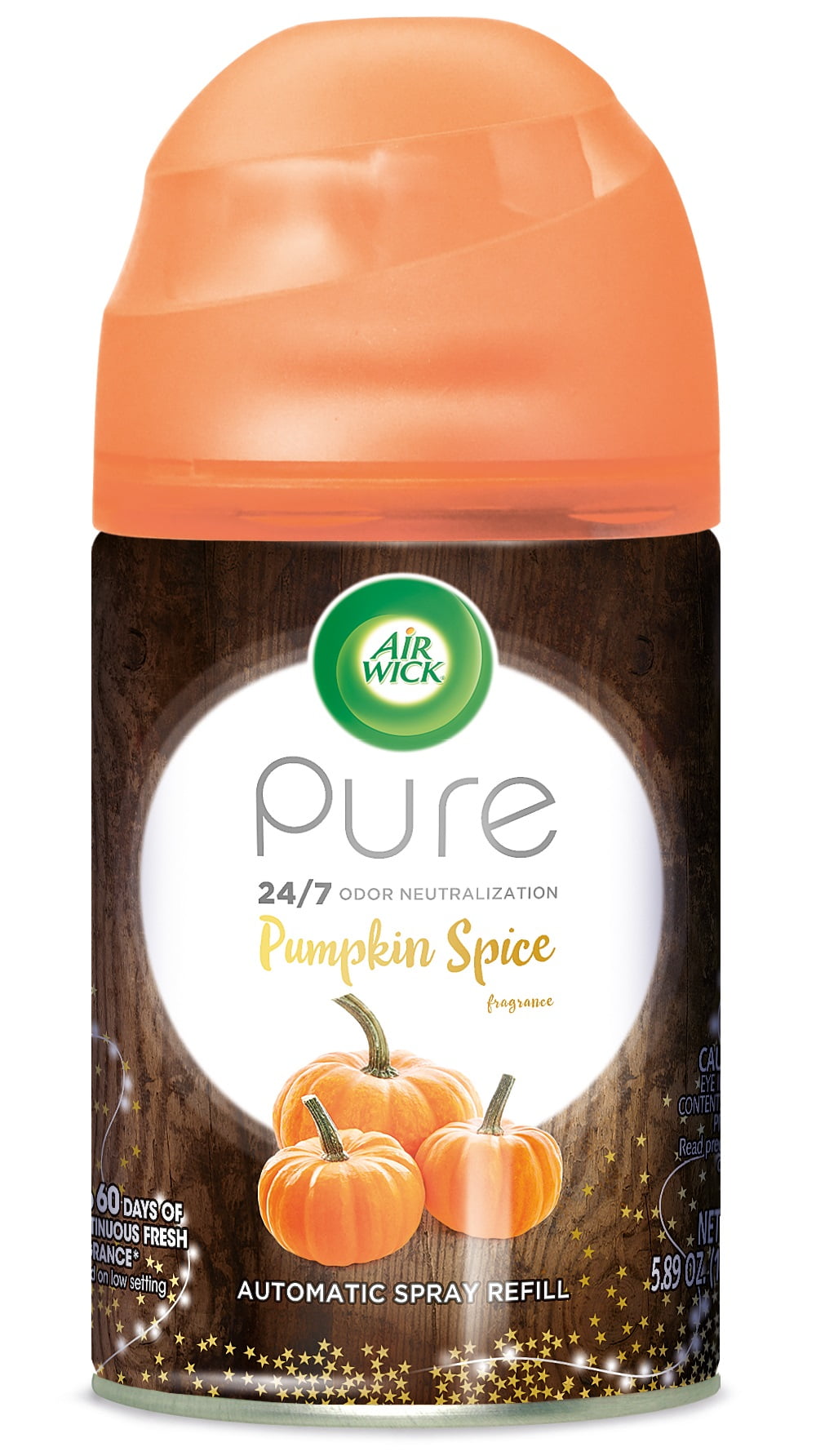 Air Wick Pure Freshmatic Automatic Spray Air Freshener Refill, Pumpkin Spice, 5.89oz