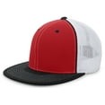 thumbnail image 2 of Pacific Headwear D-Series Trucker Flexfit Cap 4D5 Red/White/Black S/M, 2 of 2