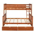 thumbnail image 6 of Harper & Bright Designs Solid Wood Twin Over Full Bunk Bed with Two Storage Drawer, Removable Ladder and Safety Guardrail, Convertible to 2 Separated beds, 6 of 9