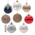 thumbnail image 3 of LSLJS 9 Pcs Christmas Tree Ball Ornaments - 3.14 inch Silk Thread Foam Christmas Ball Pendant Shatterproof Colorful Xmas Tree Hanging Bauble Sphere Christmas Decorations Holiday Party Supplies, 3 of 6