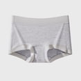 thumbnail image 2 of IFNWSV Mid Rise Seamless Underwear Breathable High Stretch Lift Butt Bikini Panties for Women Comfort Fit Gray M, 2 of 5