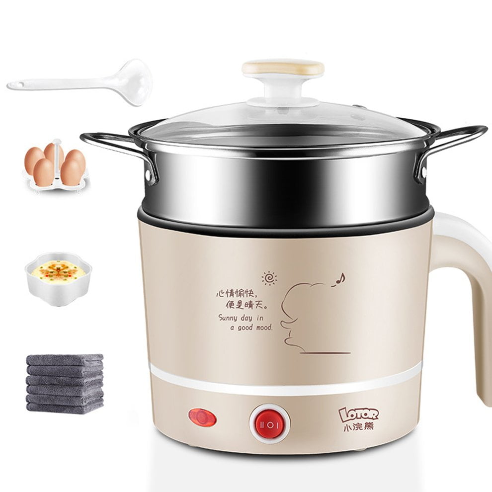 Electric Food Steamer Deep Fry Cooker Multifunction Cooking Pot