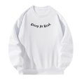 thumbnail image 2 of Sudadera de manga larga para mujer, ropa de calle, ropa deportiva, jersey estampado, Tops, sudadera con cuello redondo para mochilero y trabajo , S S, 2 of 10
