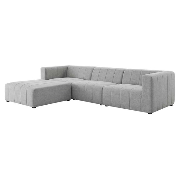 Sectional Sofa Set, Fabric, Light Grey Gray, Modern Contemporary Urban Design, Living Lounge Room Hotel Lobby Hospitality