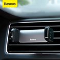 thumbnail image 2 of Soporte de teléfono de coche Baseus para iPhone 14 13 Pro Samsung S22 Xiaomi Huawei soporte de montaje de salida de aire automático soporte de GPS para teléfono inteligente Tan Jianjun unisex, 2 of 2