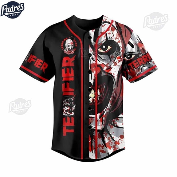 Terrifier Art The Clown Baseball Jersey For Adults