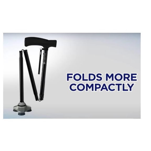 Walking Cane for Men & Women Foldable, Adjustable, Heavy Duty, Free Standing, All Terrain, Collapsible Walking Sticks for Seniors & Adults