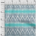 thumbnail image 1 of oneOone Cotton Poplin Fabric Chevron Ikat Printed Fabric 1 Yard 42 Inch Wide, 1 of 4