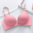 thumbnail image 2 of Women Bra Macaron Underwear Traceless Girl Set Smooth No Underwire Gathered Upper Cket Adjustable Bras, 2 of 4