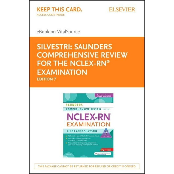 Saunders Comprehensive Review for the NclexRn(r) Examination Elsevier