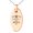 Rose, variant on Stainless Steel Mama Llama No Time For Drama Small Oval Charm Pendant Necklace